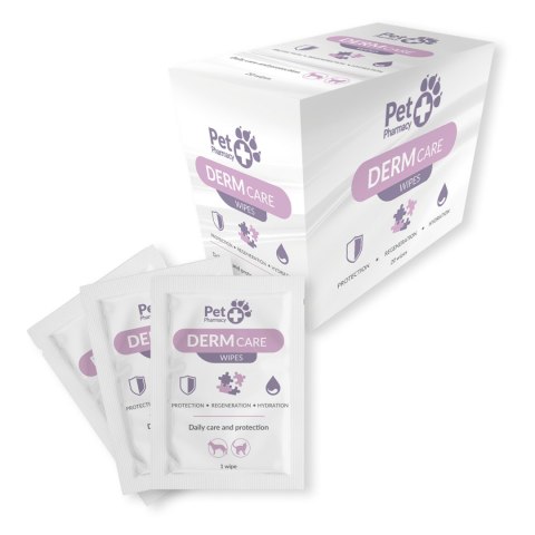 Derm Wipes chusteczki 20 szt. Vetfood Derm Wipes chusteczki 20 szt. Vetfood