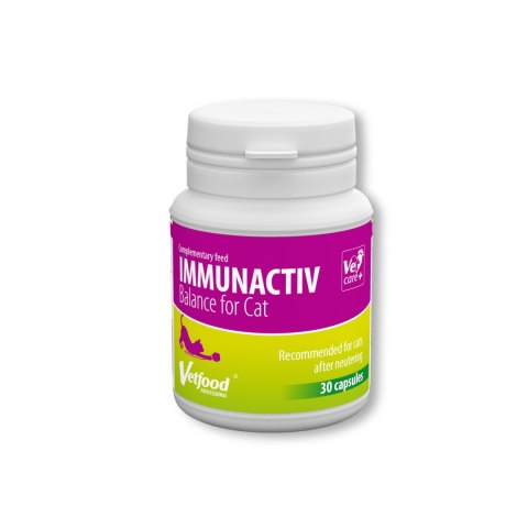 Immunactiv Balance dla kota 30 kapsułek Vetfood Immunactiv Balance dla kota 30 kapsułek Vetfood