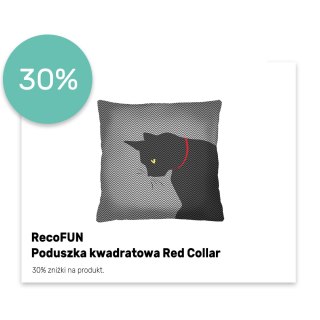 Poduszka kwadratowa Red Collar Recofun