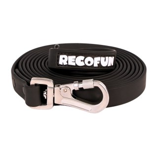 Smycz treningowa z PVC czarna Recofun