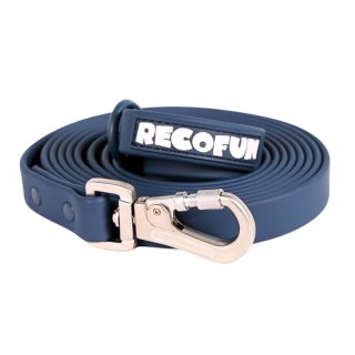 Smycz treningowa z PVC granatowa Recofun