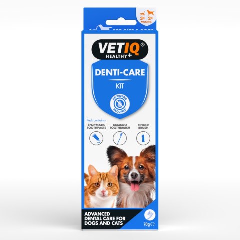 VetIQ Denti - care KIT 70g Pasta enzym zestaw Vetiq by Mark&Chappell VetIQ Denti - care KIT 70g Pasta enzym zestaw Vetiq by Mark&Chappell