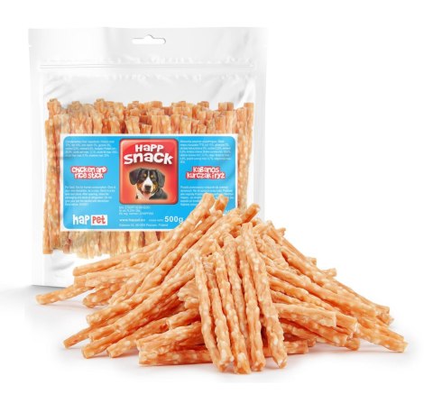 Kabanos z kurczaka z ryżem Happet GM91 500g Kabanos z kurczaka z ryżem Happet GM91 500g
