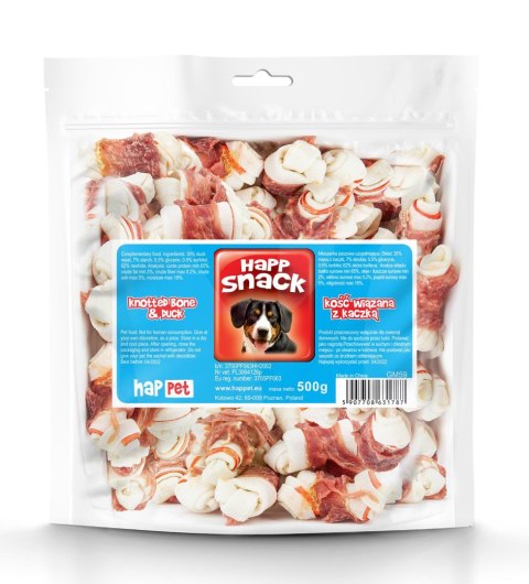 Kość wiązana z kaczką Happet GM59 500g Kość wiązana z kaczką Happet GM59 500g