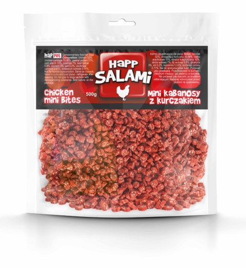 Mini kawałki salami z kurczakiem 500g Mini kawałki salami z kurczakiem 500g
