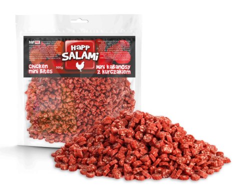 Mini kawałki salami z kurczakiem 500g Mini kawałki salami z kurczakiem 500g