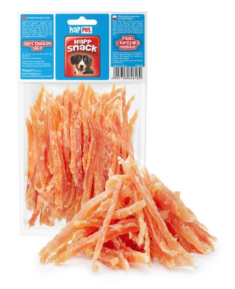 Paski z kurczka Happet GM36 miękkie 100g Paski z kurczka Happet GM36 miękkie 100g