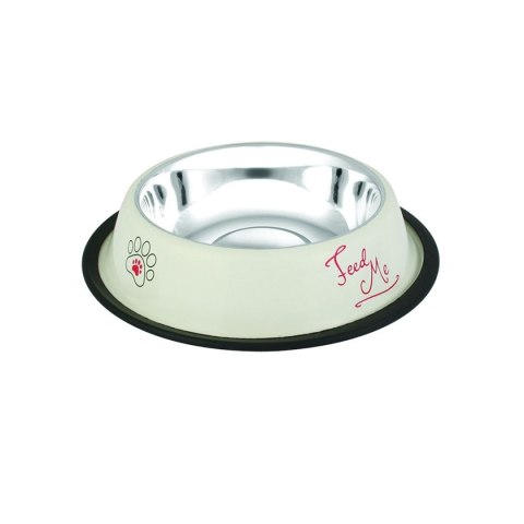 Miska Happet MM86 biała wzór łapki 30cm/1.5l Miska Happet MM86 biała wzór łapki 30cm/1.5l