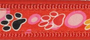 Szelki Happet SJ33 czerwone wzór 2cm Szelki Happet SJ33 czerwone wzór 2cm