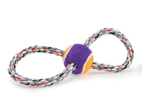 Zabawka 8-ka multikol+piłka tenis Happet Z699 28cm Zabawka 8-ka multikol+piłka tenis Happet Z699 28cm