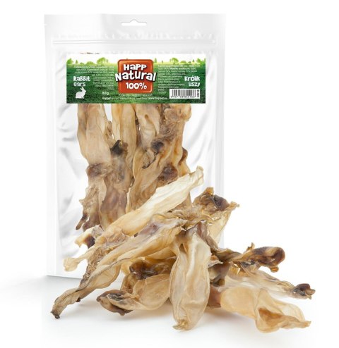 Królik uszy 100% naturalne gryzak, 80g Królik uszy 100% naturalne gryzak, 80g