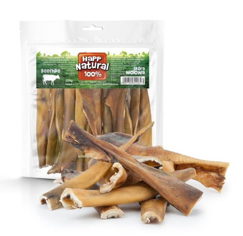 Wołowa suszona skóra 100%, 200g Wołowa suszona skóra 100%, 200g